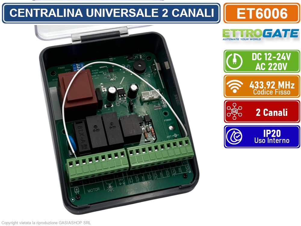 Telecomando 2 canali 433,92 Mhz per automazione cancelli - Came 001TOP-432EE Telecomando 2 canali 433,92 Mhz per automazione cancelli - Came 001TOP-432EE