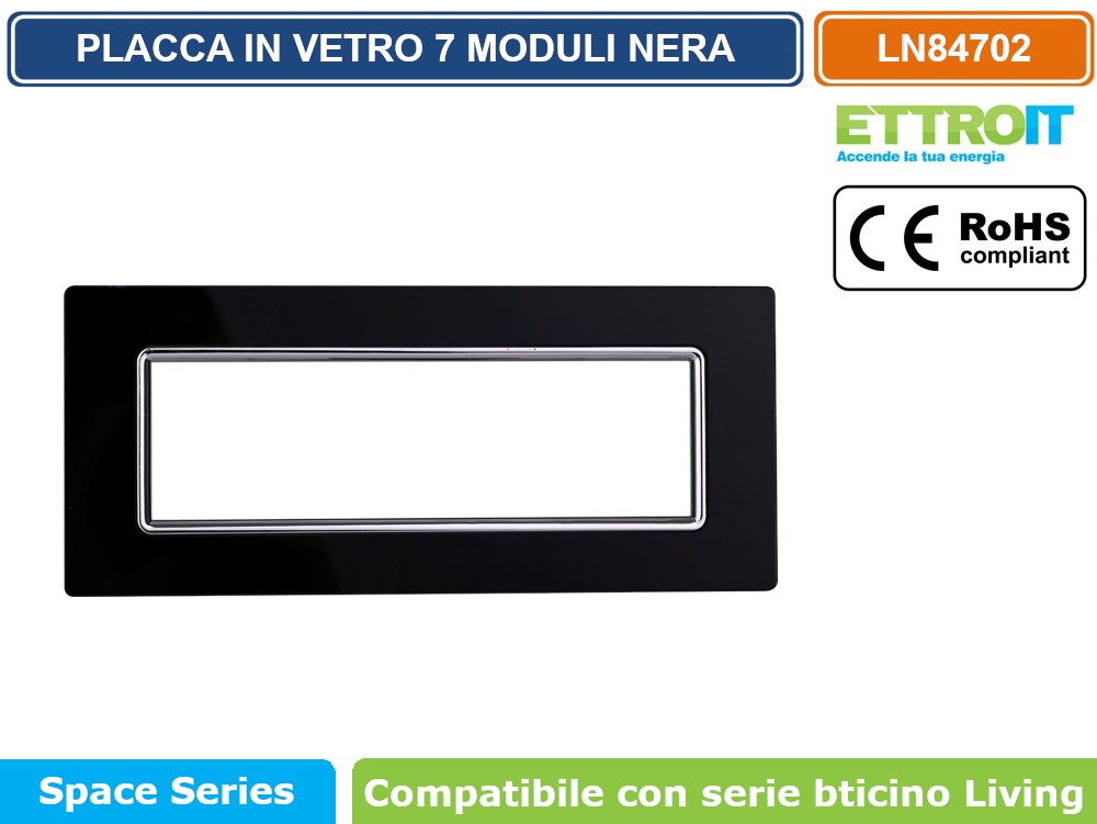 Placche Argento Cromato Lucido Compatibili Living International Light 3 4 7 Posti - Pianeta Lowcost - Foto 14