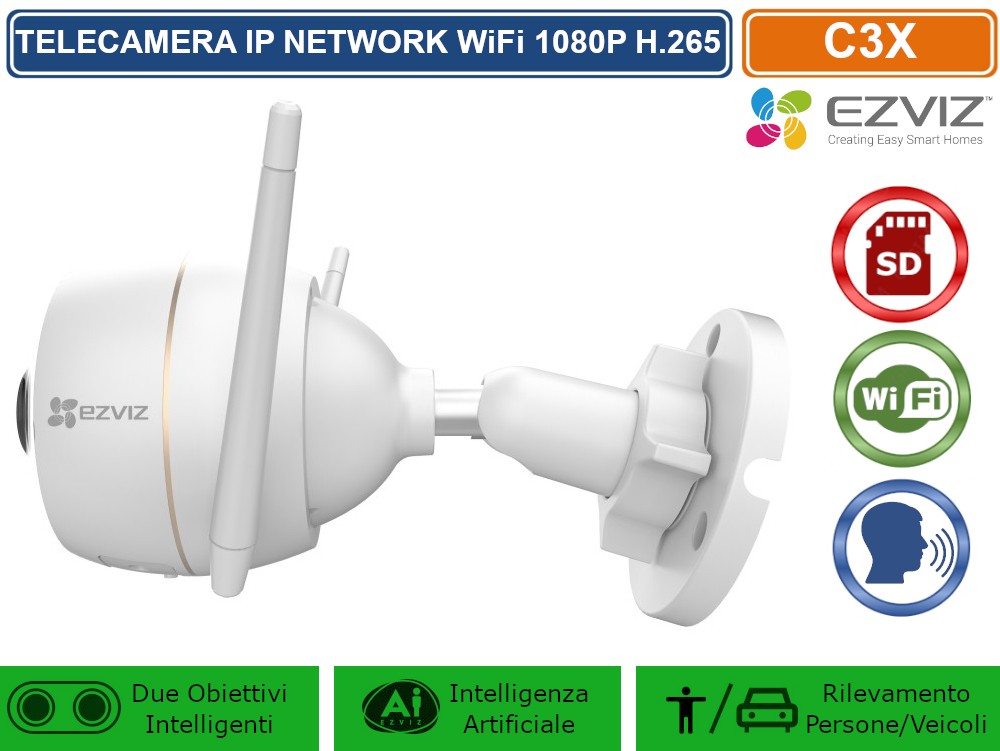 Telecamera Wi-Fi Interna EZVIZ CB1, 1080p, Visione Notturna, Rilevamento PIR, Audio Bidirezionale, Base Magnetica, Compatibile Con Alexa - 4