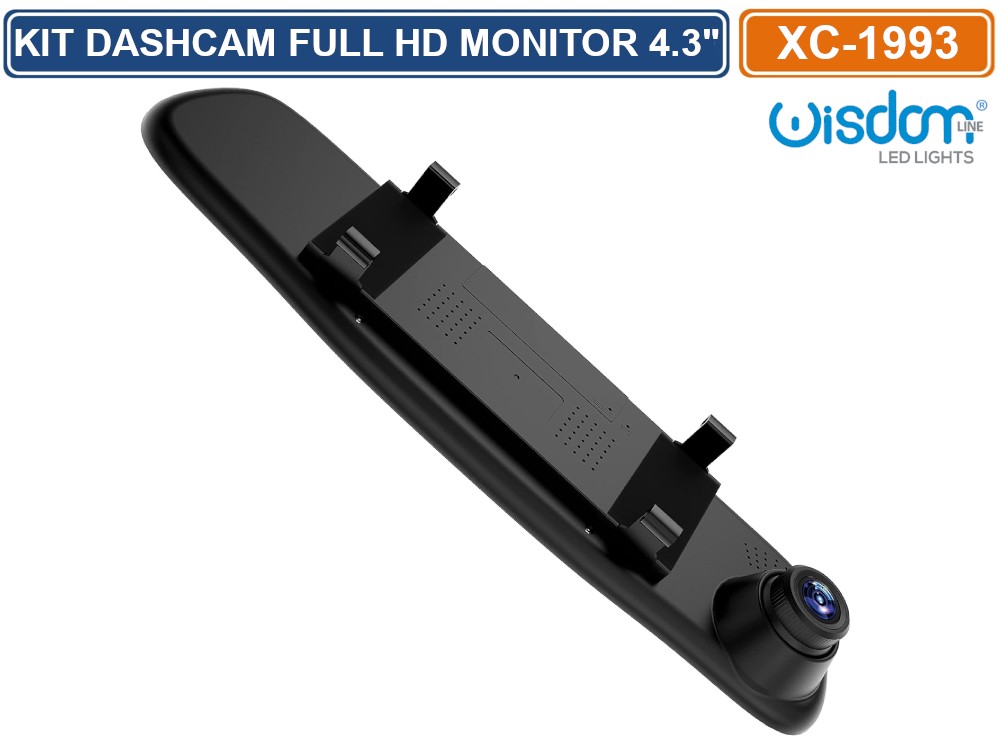 Monitor HD 4,3 Pollici Per Specchietto Retrovisore Auto - Telecamera Retromarcia, 12V, Doppio Ingresso Video - Foto 3