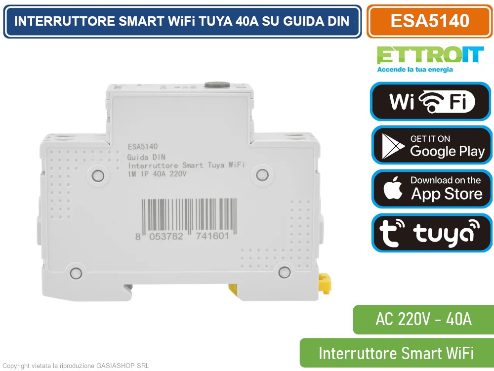 Interrupteur Intelligent WiFi Tuya - Compatible Alexa Et Google Home - Compteur D'énergie - Neuf