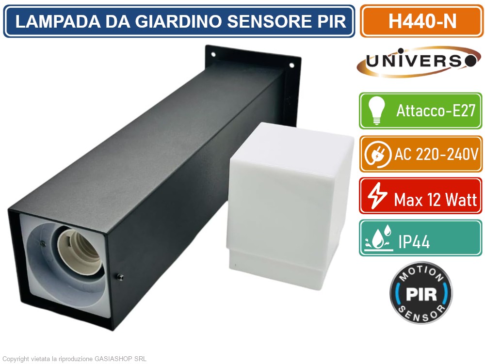 Palo Da Giardino Con Spiedo Per Lampadine - Supporto 2xE27 Max 80W, Illuminazione Esterna Per Giardini E Vialetti