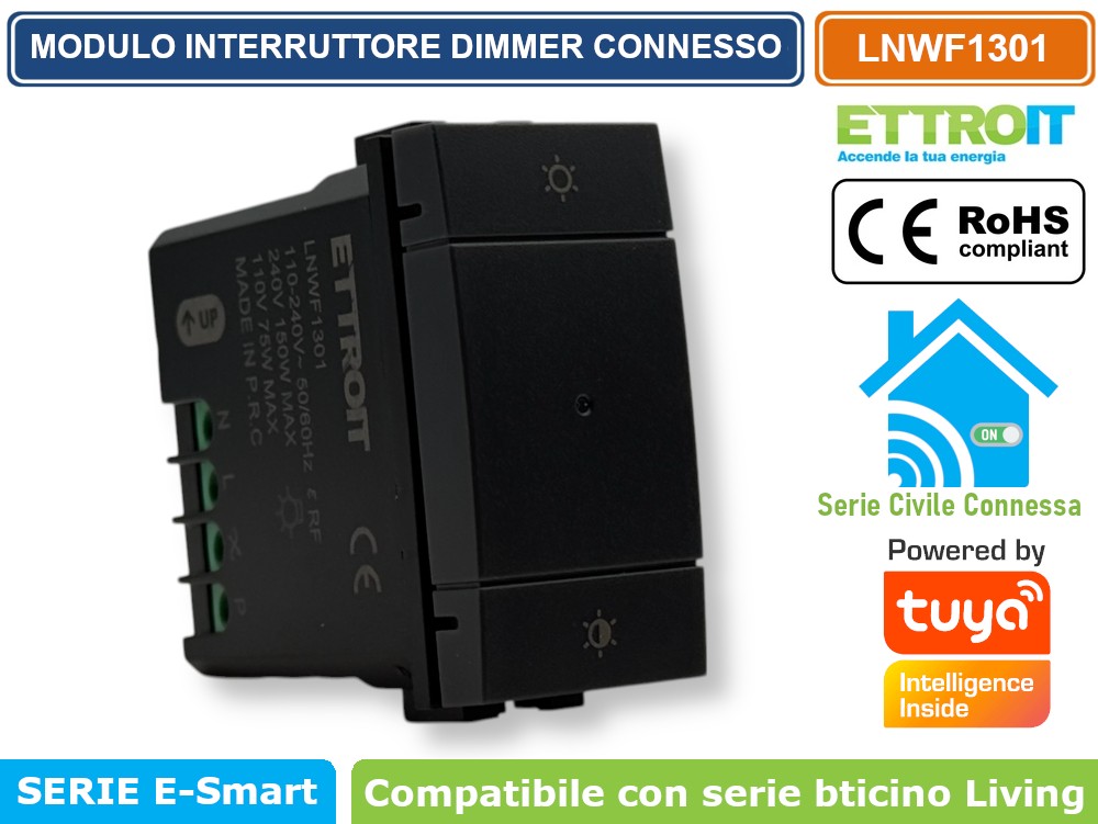 Dimmer rotativo montato a parete, manopola del regolatore di luminosità Dimmer rotativo montato a parete, manopola del regolatore di luminosità