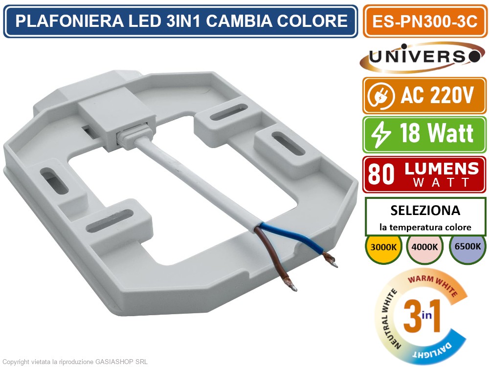 Universo Ricambio LED Circolina Magnetica 32W, 3000K Luce Calda, 3400lm, Diametro 23 Cm, Sostituisce Neon T9 G10Q