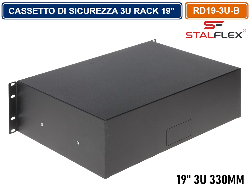 Cassetto Per Rack 19" 3U, 320mm, Nero | Acquista Su