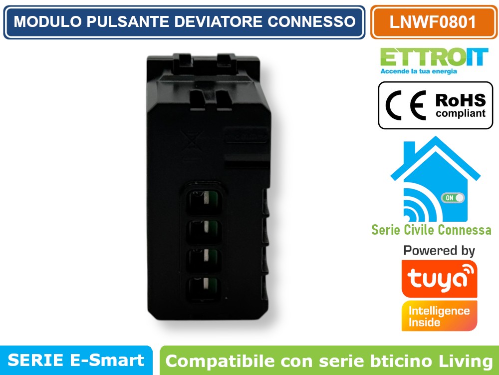 BG Electrical NBN52-01 – Unità Di Connessione Con Interruttore 13A E Spia Luminosa, Finitura Nero Nichel - 2