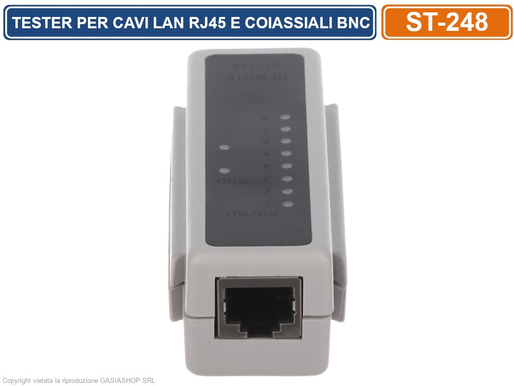 Probador de cables de red con unidad remota - para RJ45, RJ11, UTP/STP