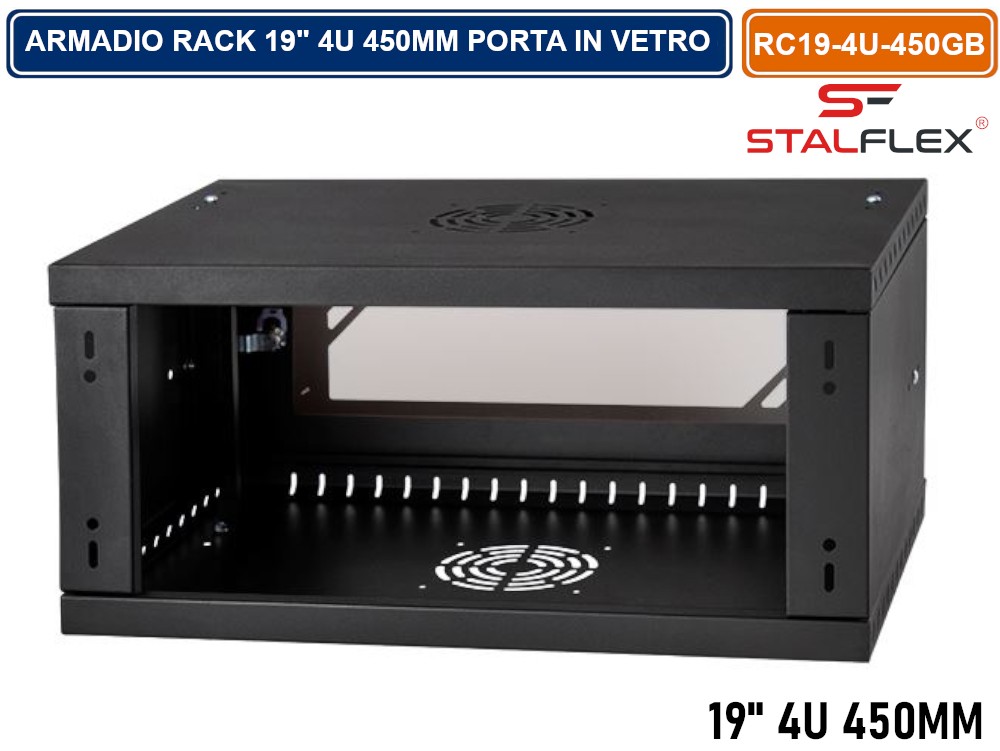 QUADRO RACK DA PARETE 19" 6U SMONTATO - Foto 7