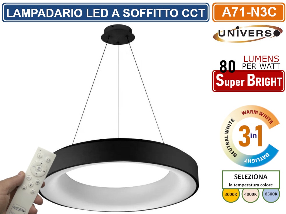 Lampadario a sospensione LED integrato Kiley argento - in offerta su