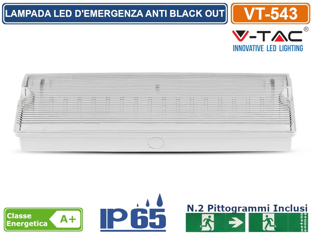 Lampada Emergenza Da Parete Lampada Di Emergenza LED A Batteria IP65 - 3,5W, Luce Bianca Fredda, Garanzia 5 Anni, LEDBRITE Plafoniera Emergenza LED IP65 - Foto 4
