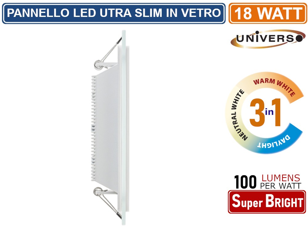 Eurocali Mini Pannelli LED Rotondi 18W Da Incasso – 5 Pezzi, 4000K, 1980 Lumen, Con Driver, Bianco Naturale