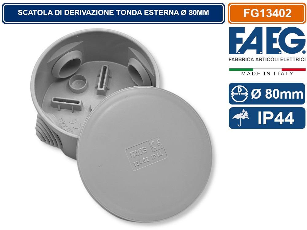 PLACCA 2 MODULI PER SCATOLA TONDA AVE 44P32B PLACCA 2 MODULI PER SCATOLA TONDA AVE 44P32B