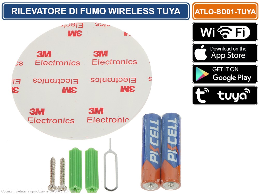 Tuya WiFi Rilevatore Di Fumo Rilevamento Di Temperatura E Umidà 3 In1 Protezione Antincendio Sensore Rilevatore Di Fumo Smart Life Vigile Del Fuoco - Foto 2