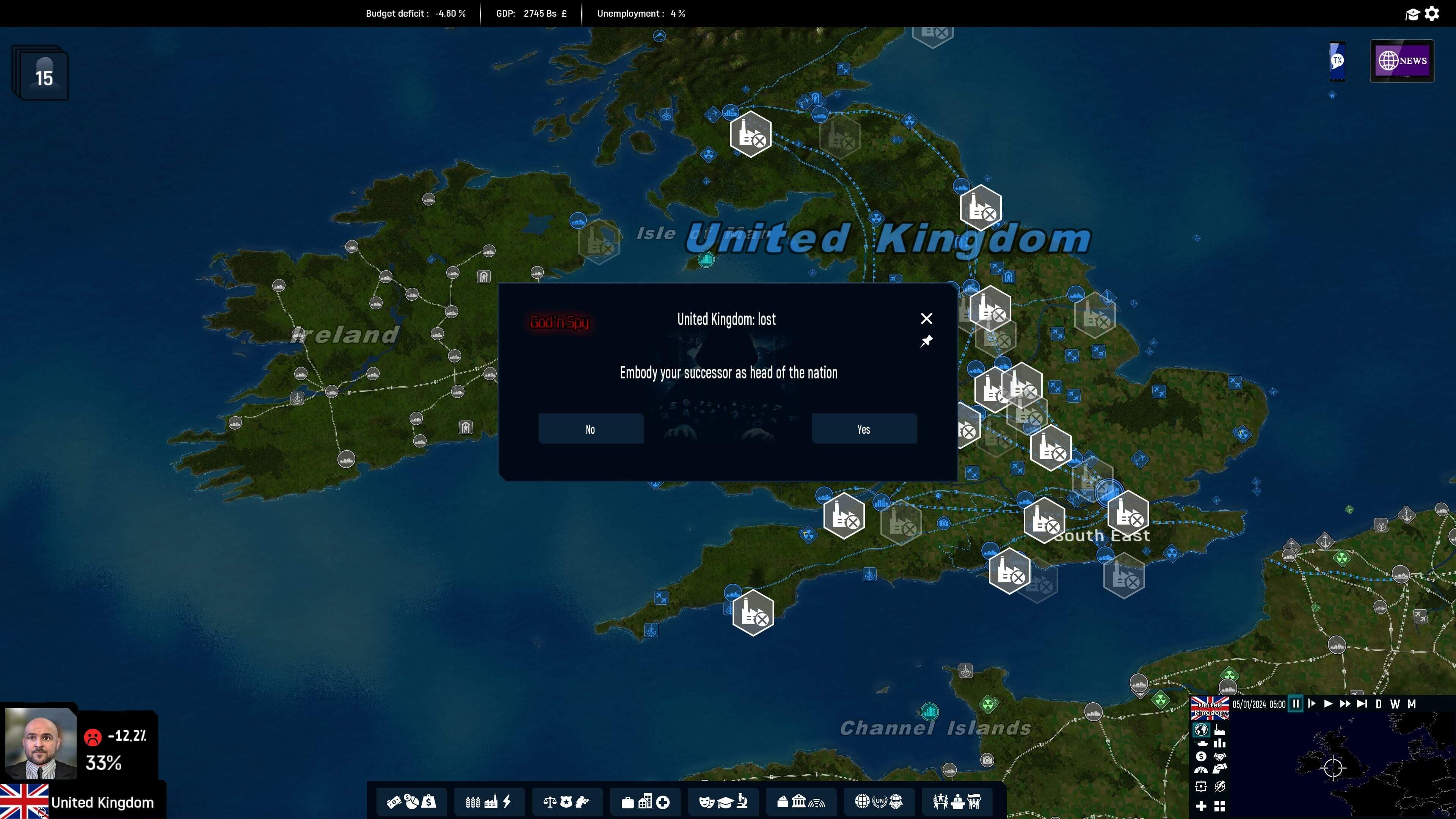 Picture of Geo-Political Simulator 5 - God'n Spy Add-on Picture of Geo-Political Simulator 5 - God'n Spy Add-on