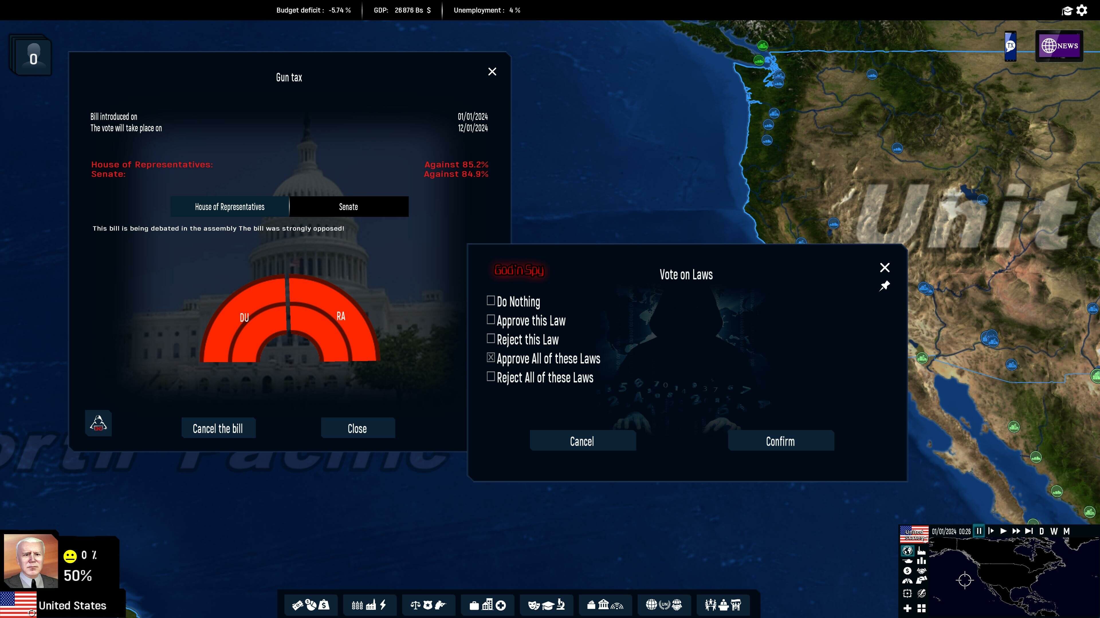 Picture of Geo-Political Simulator 5 - God'n Spy Add-on Picture of Geo-Political Simulator 5 - God'n Spy Add-on