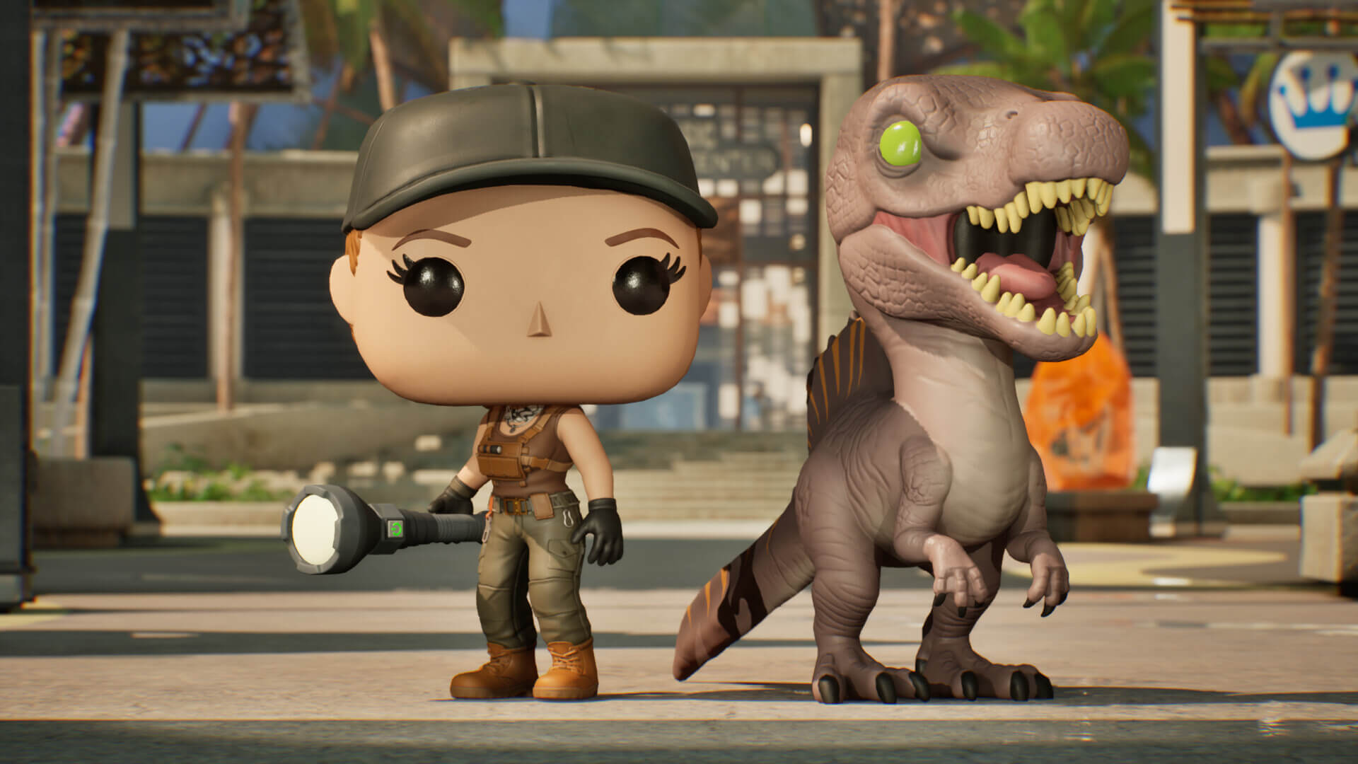 Picture of Funko Fusion - Jurassic World Rebirth Pack 1 - Zora Bennett and Spinosaurus Picture of Funko Fusion - Jurassic World Rebirth Pack 1 - Zora Bennett and Spinosaurus