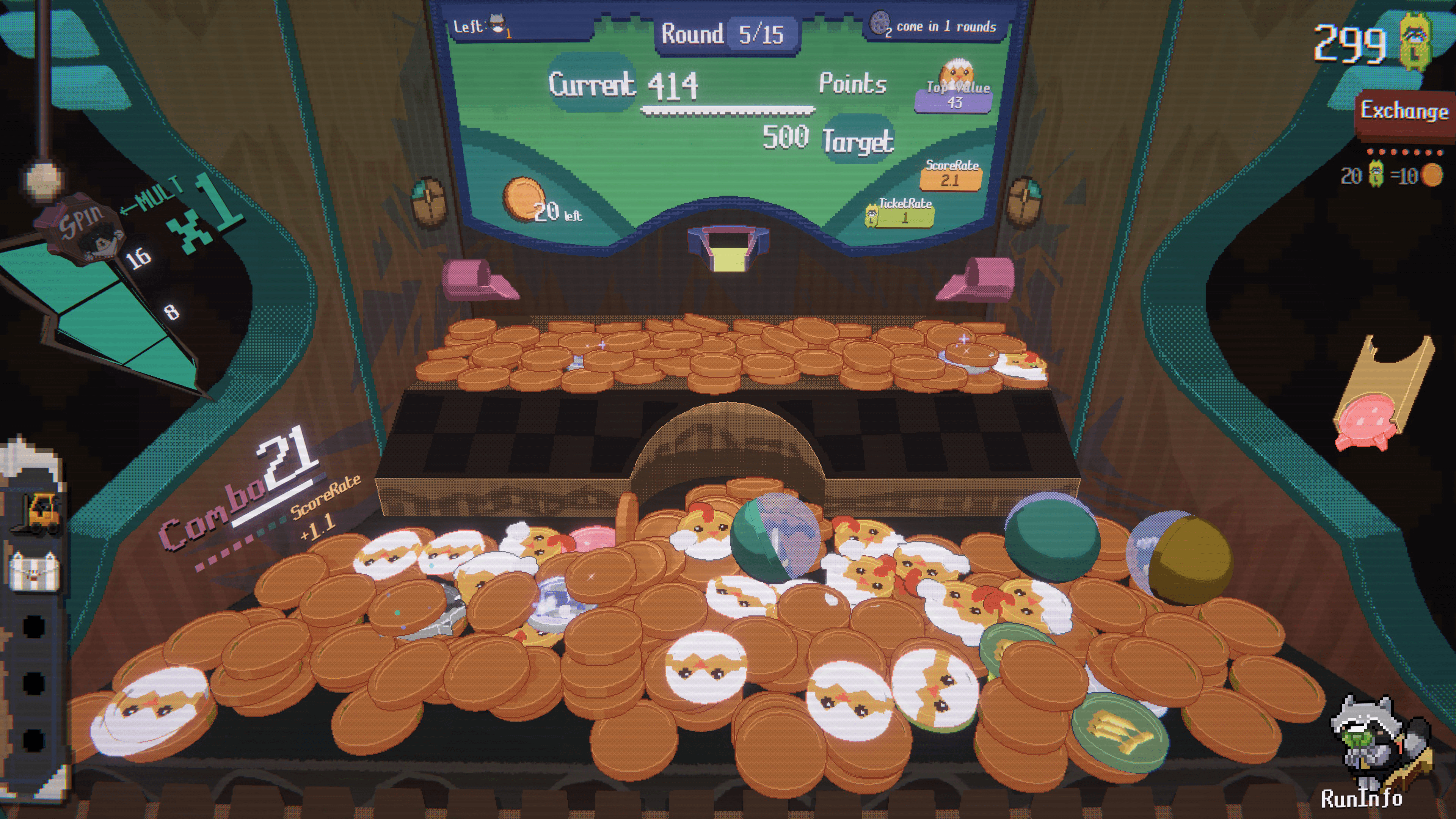 Picture of RACCOIN: Coin Pusher Roguelike Picture of RACCOIN: Coin Pusher Roguelike