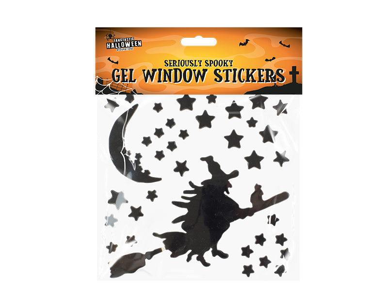 Assorted Halloween Gel Window Stickers Assorted Halloween Gel Window Stickers