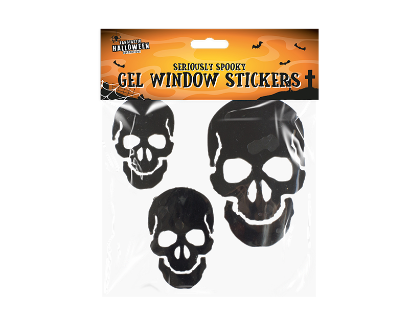 Assorted Halloween Gel Window Stickers Assorted Halloween Gel Window Stickers