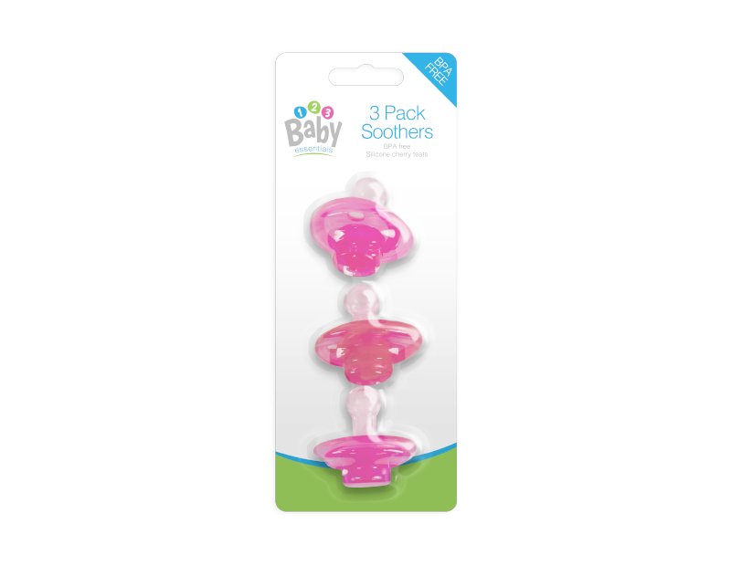 Baby Soothers - 3 Pack Baby Soothers
