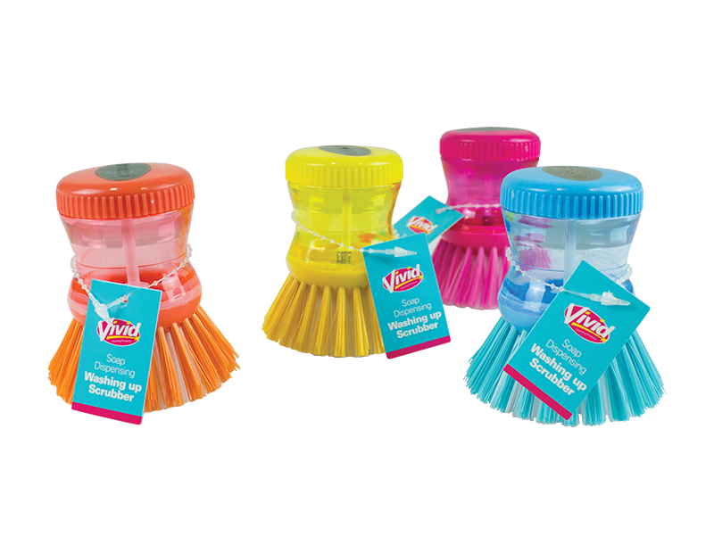 Soap Dispensing Washing Up Scrubber With PDQ Soap Dispensing Washing Up Scrubber With PDQ