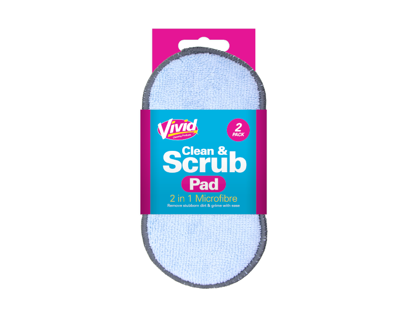 2 in 1 Clean & Scrub Pad - 2 Pack 2 in 1 Clean & Scrub Pad - 2 Pack