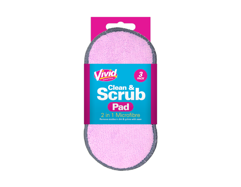 2 in 1 Clean & Scrub Pad - 3 Pack 2 in 1 Clean & Scrub Pad - 3 Pack