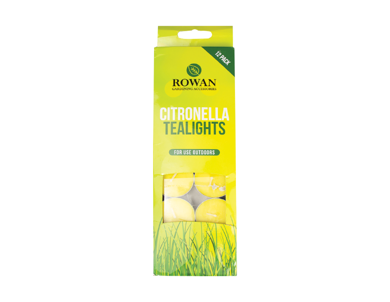 Citronella Tealights - 12 Pack With PDQ Citronella Tealights - 12 Pack With PDQ