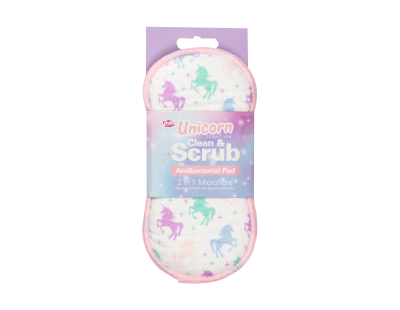 2 in 1 Antibacterial Microfibre Cleaning Pad - Unicorns 2 in 1 Antibacterial Microfibre Cleaning Pad - Unicorns