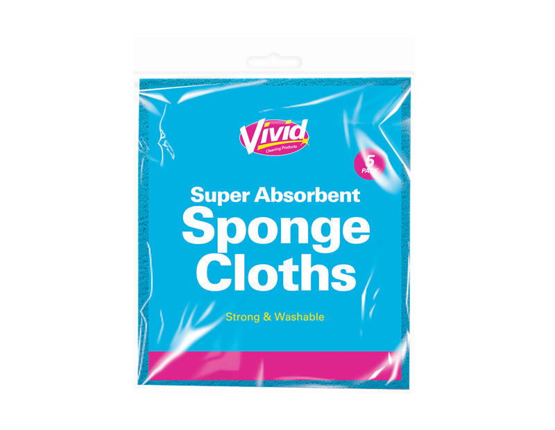 Sponge Cloths - 5 Pack Sponge Cloths - 5 Pack