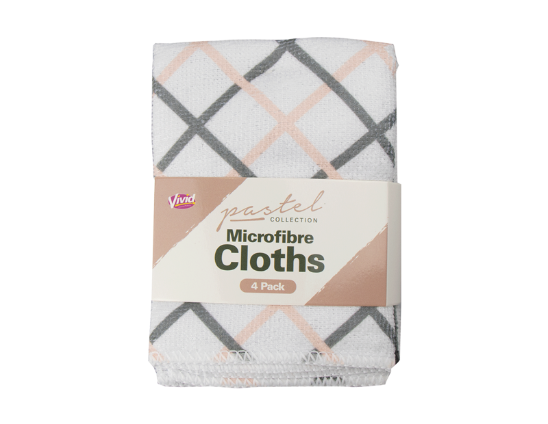 Microfibre Cloths - 4 Pack - Trend Microfibre Cloths - 4 Pack - Trend