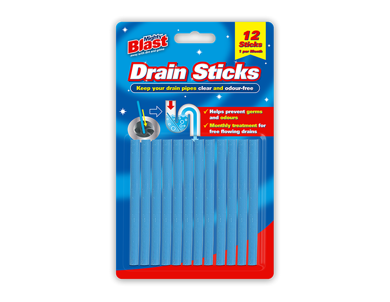 Drain Sticks - 12 Pack (With PDQ) Drain Sticks - 12 Pack (With PDQ)