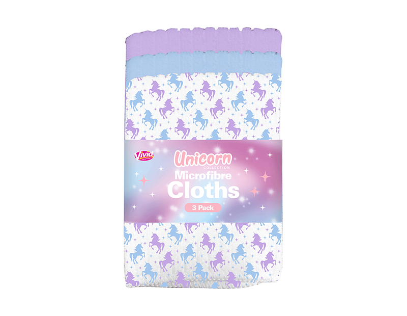 Unicorn Microfibre Cloths - 3 Pack Unicorn Microfibre Cloths - 3 Pack