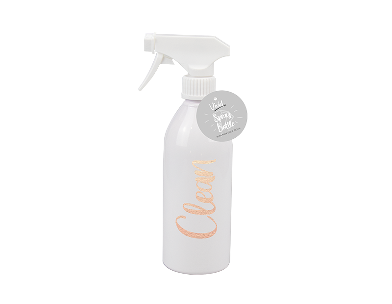 Spray Bottle With Rose Gold Label 500ml Spray Bottle With Rose Gold Label 500ml