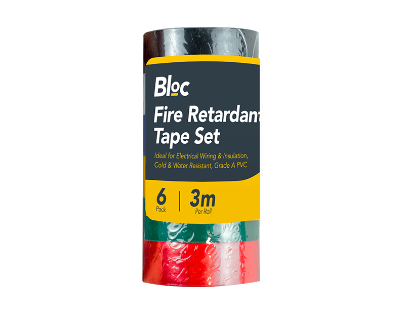 Fire Retardant Tape Set - 6 Pack (With PDQ) Fire Retardant Tape Set - 6 Pack