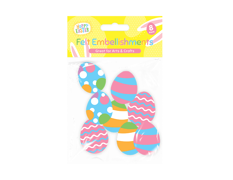 Easter Felt Embellishments - 8 Pack Easter Felt Embellishments - 8 Pack