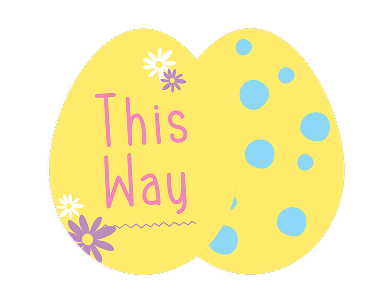 Easter Egg Hunt Signs - 6 Pack Easter Egg Hunt Signs - 6 Pack
