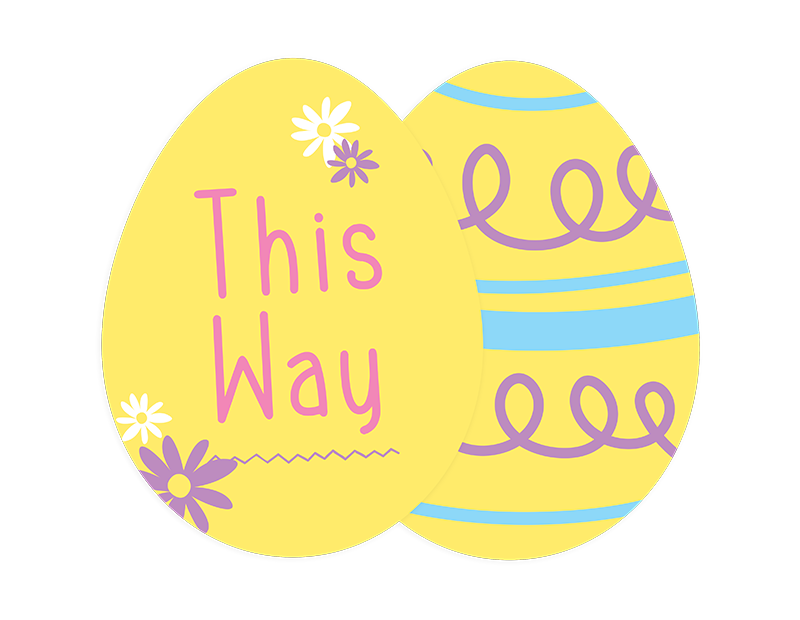 Easter Egg Hunt Signs - 6 Pack Easter Egg Hunt Signs - 6 Pack