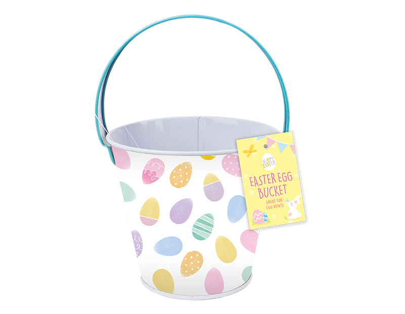 Metal Easter Treat Bucket Metal Easter Treat Bucket