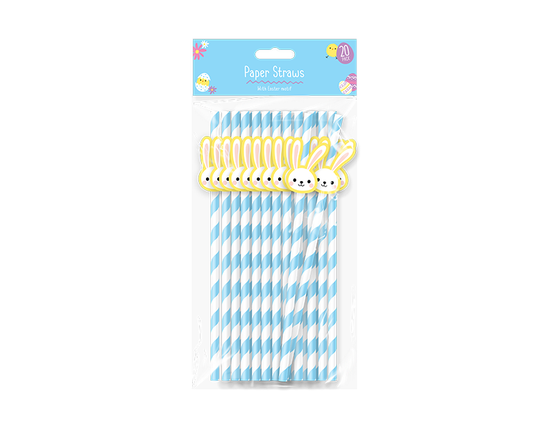 Easter Paper Straws - 20 Pack Easter Paper Straws - 20 Pack