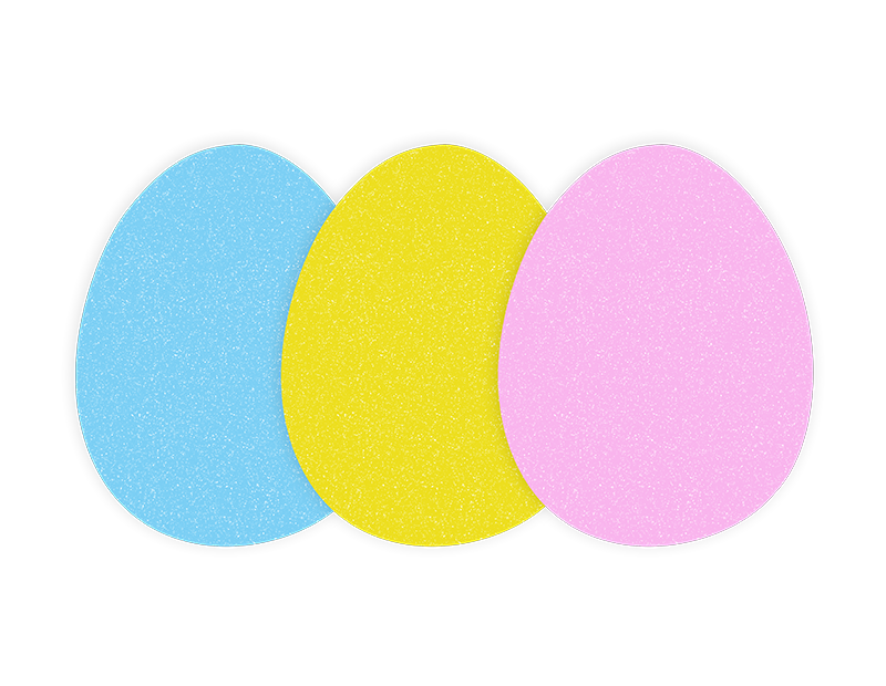 Easter Egg Foam Shapes - 12 Pack Easter Egg Foam Shapes - 12 Pack