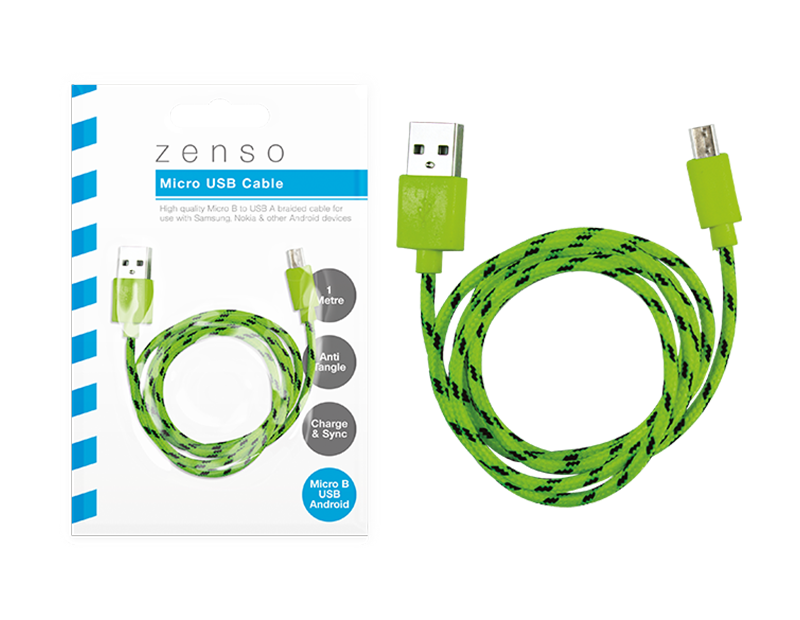 Micro Braided USB Cable 1m Micro Braided USB Cable 1m