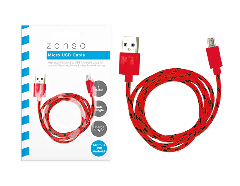 Micro Braided USB Cable 1m Micro Braided USB Cable 1m