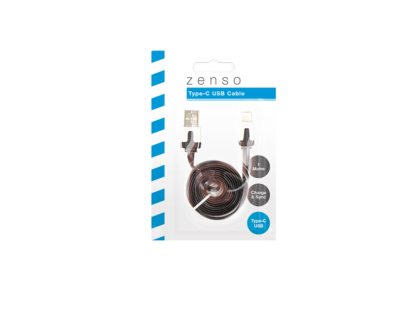 Coloured Flat USB Cable Type C 1m Coloured Flat USB Cable Type C 1m