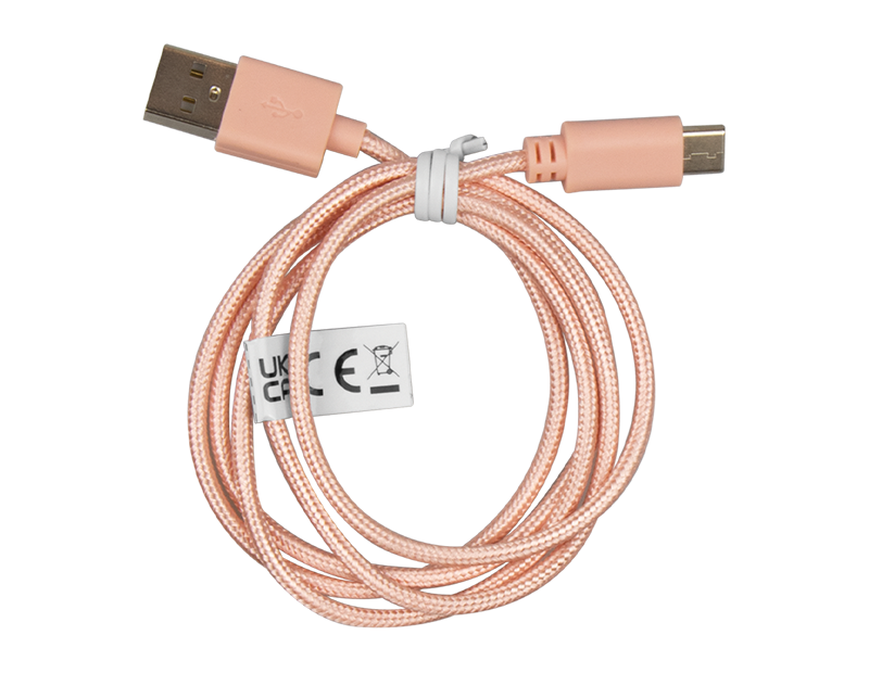 Coloured Braided USB Cable Type C 1m Coloured Braided USB Cable Type C 1m