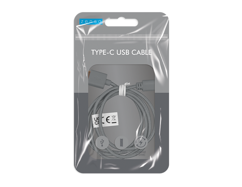 Coloured Braided USB Cable Type C 1m Coloured Braided USB Cable Type C 1m