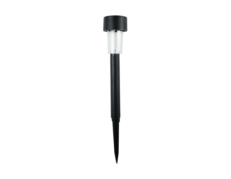 Black Post Solar Light With PDQ Black Post Solar Light