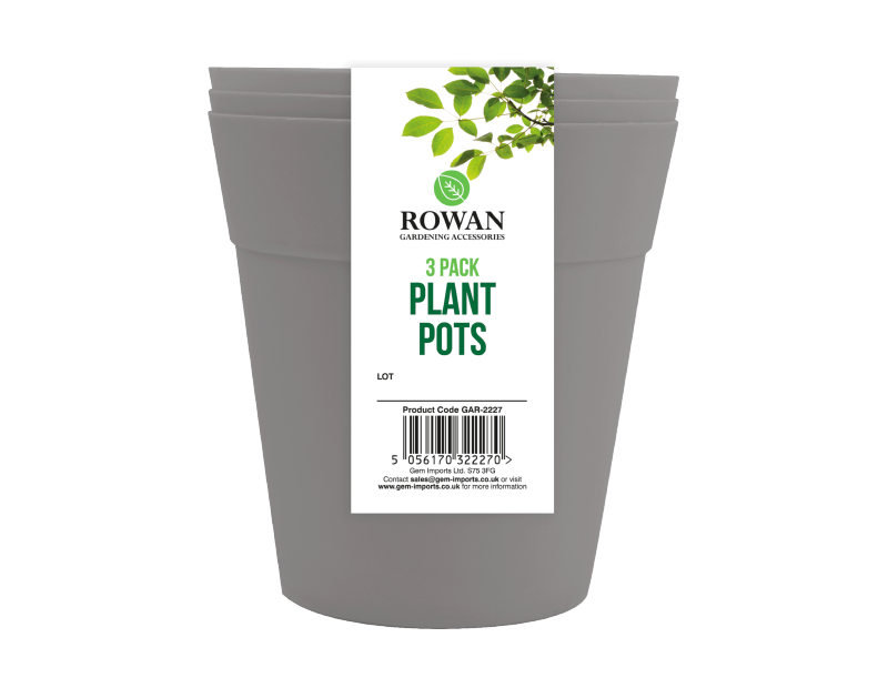 Plant Pots 13cm - 3 Pack Plant Pots 13cm - 3 Pack