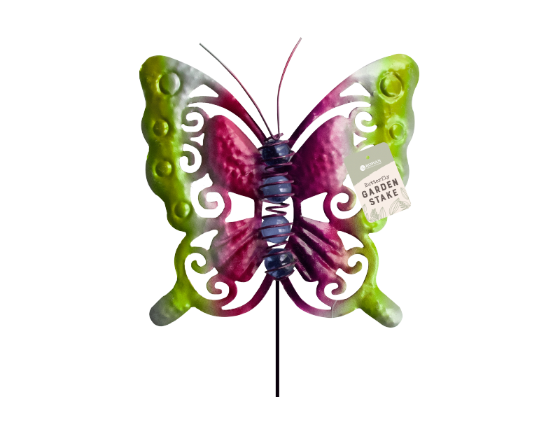 Glass Bead Butterfly Garden Stake Glass Bead Butterfly Garden Stake