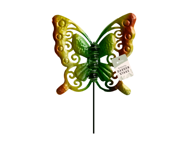 Glass Bead Butterfly Garden Stake Glass Bead Butterfly Garden Stake